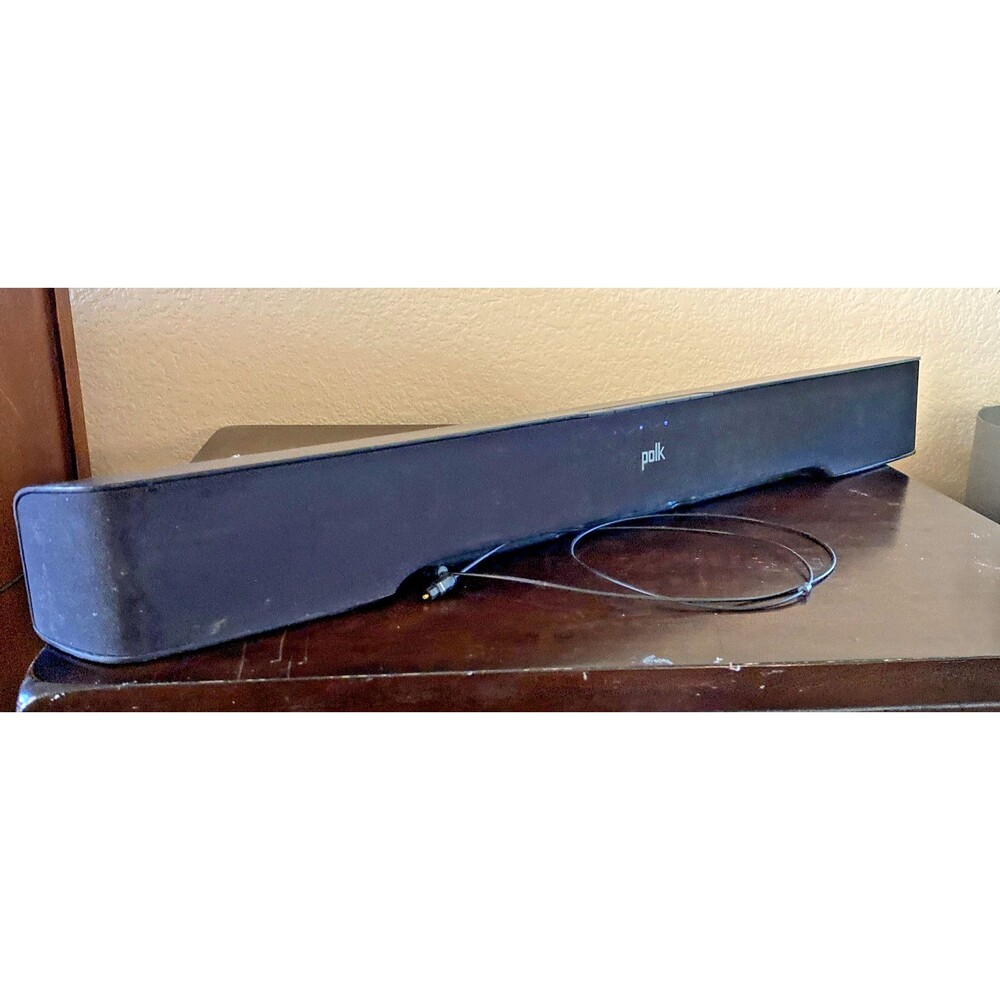 Polk FR1 Soundbar Surround Sound Bluetooth Power Cord + Optical Cable Wall Mount